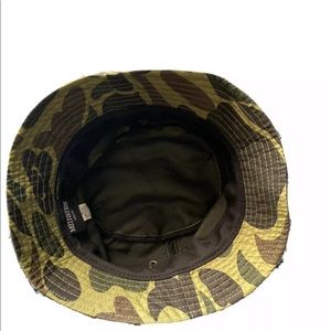 Camo Bucket Hat Army Vintage